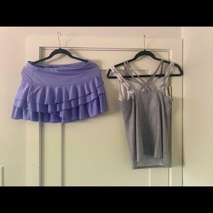 Woman’s matching tennis outfit